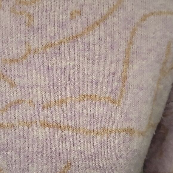FRNCH Paris Sweater lavender and gold. Size S - Picture 2 of 5